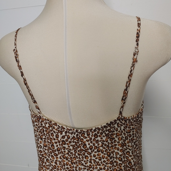 One Clothing cheetah print tie front romper size M - Picture 7 of 13